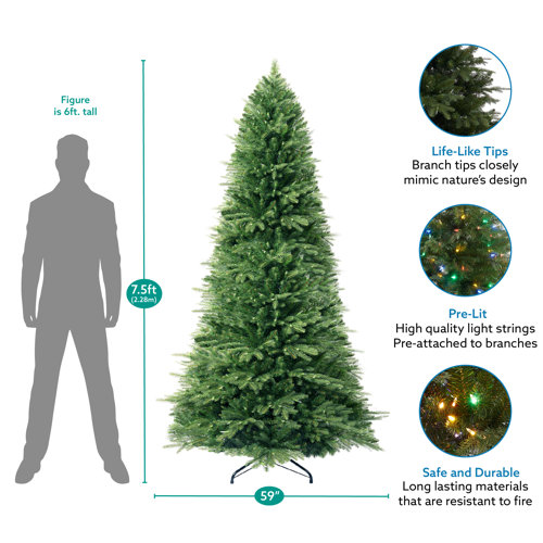 The Holiday Aisle® Traditional Green Spruce Artificial Christmas Tree